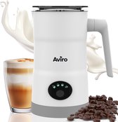 Aviro 4-in-1 Elektrische Melkopschuimer - 350 ml - Opschuimen en verwarmen - Cappuccino - Vaatwasserbestendig - Wit