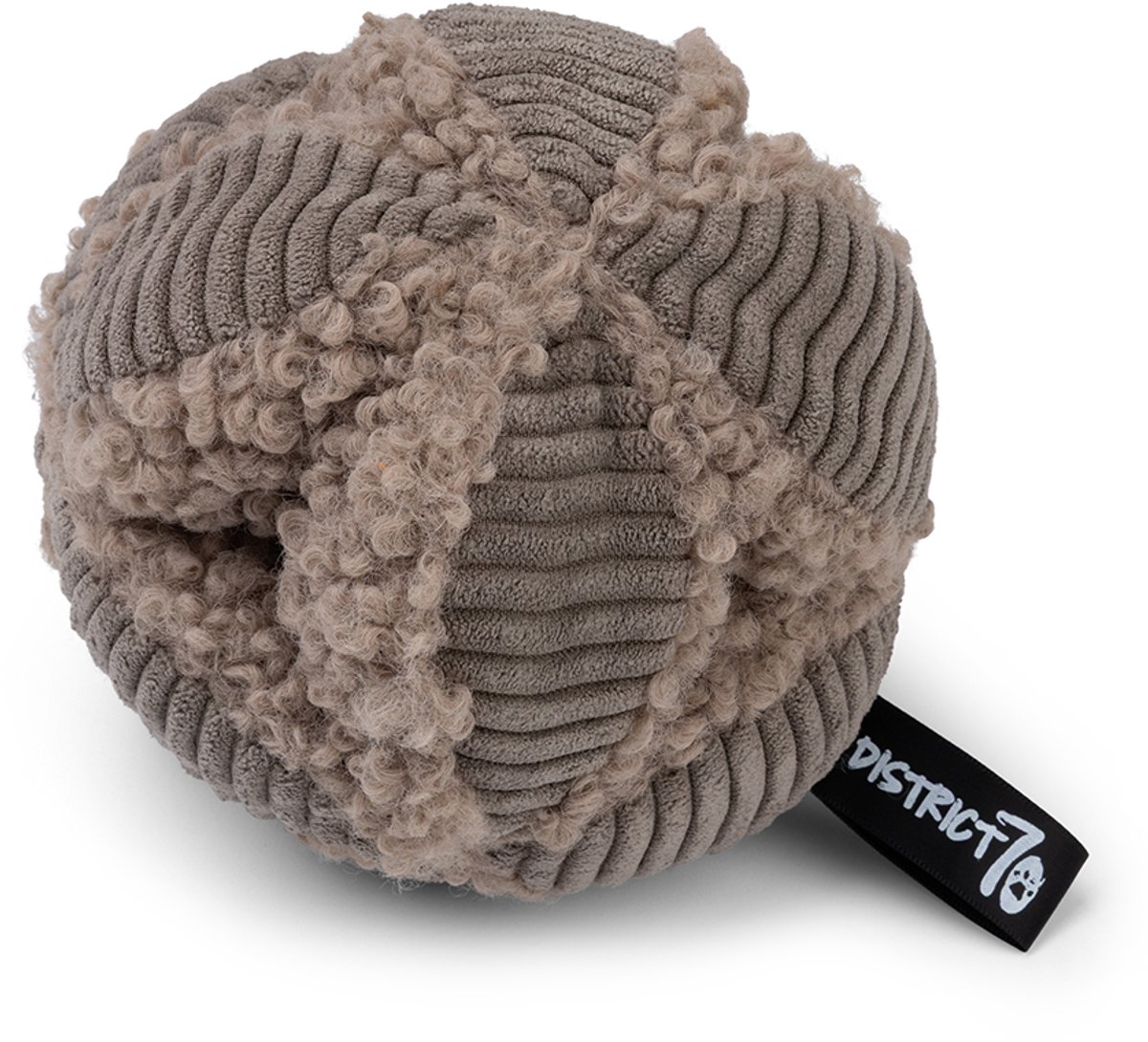 District 70 BOBBY – Snuffelbal voor Honden | Stimuleert Speurgedrag & Mentale Uitdaging – Taupe – Small Ø13 cm