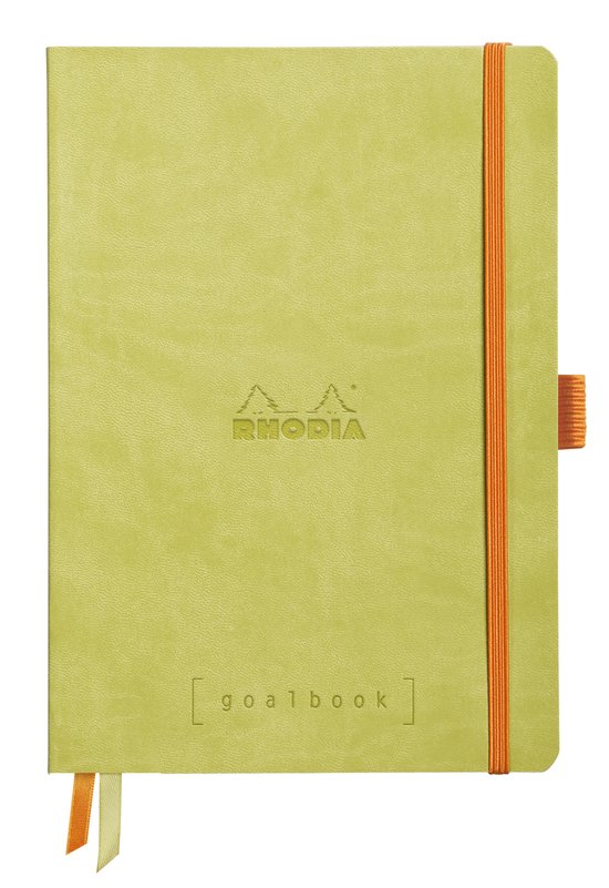 Rhodia Goalbook – Bullet Journal – A5 – 14,8x21cm – Softcover – Gestippeld – Dotted – Anijs Groen