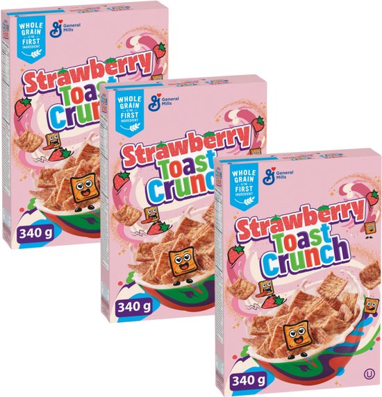 General Mills - Strawberry Toast Crunch - 3 x 340 g