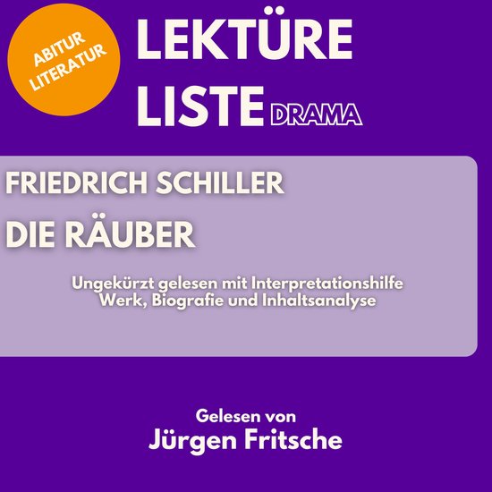 Friedrich Schiller: Die Räuber. Ungekürzt gelesen mit Inte ... - cover