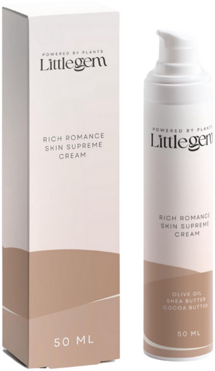 Natuurlijke voedende gezichtscrème, Rich romance skin supreme cream - diepe voeding & hydratatie voor de droge, gevoelige huid
