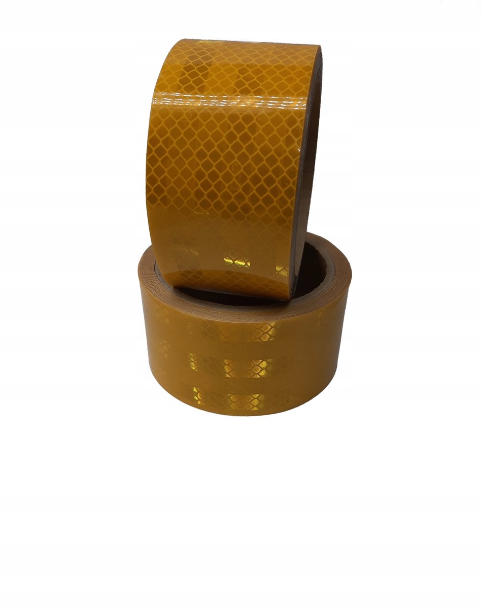 Reflecterende Waarschuwingstape Geel - 100mm Breed