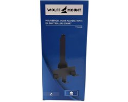 Wolff Mount |PlayStation 5 – Zwarte PS5 Houder met Controller- & Headsetsteunen |Muurmontage |Super stevige metalen Muurbeugel