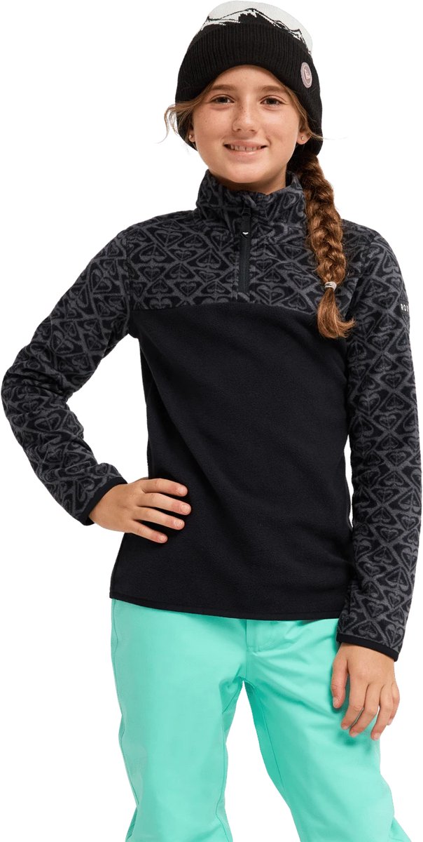 Roxy Whitecamp Sweatshirt 10 Years Meisje Zwart