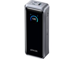 Anker Prime Power Bank – 26.250mAh 3-poorts Draagbare Lader met 300W Max Output – Tweerichtingsladen – TSA-Goedgekeurd – App-bediening (Base niet inbegrepen)