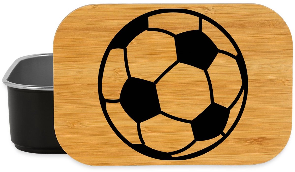 Voetbal Embleem Voor Fanatieke Supporters Lunchbox
