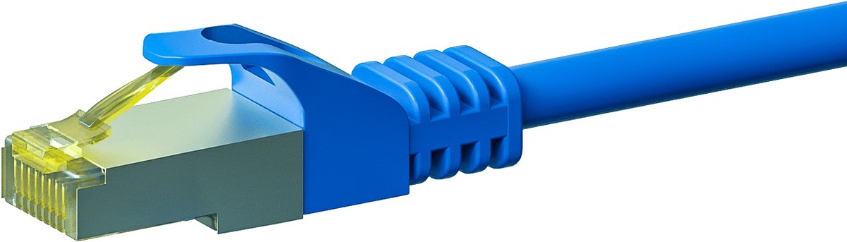 Danicom Cat7 S/FTP (PIMF) patchkabel - 1 meter blauw - netwerkkabel - internetkabel - UTP kabel - RJ45 - 10000 mbit/s