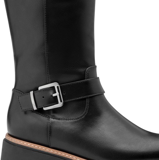 Marco Tozzi Dames 2-26415-45 modieuze laarzen, Black Comb, 41 EU, Black Com., 41 EU