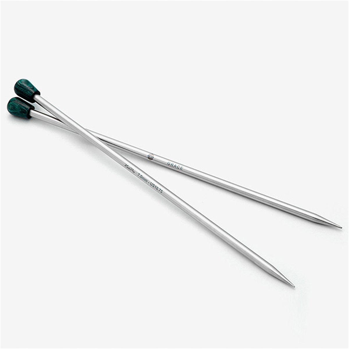 Rechts Metalen Breinaalden 25 cm - 3,25 mm