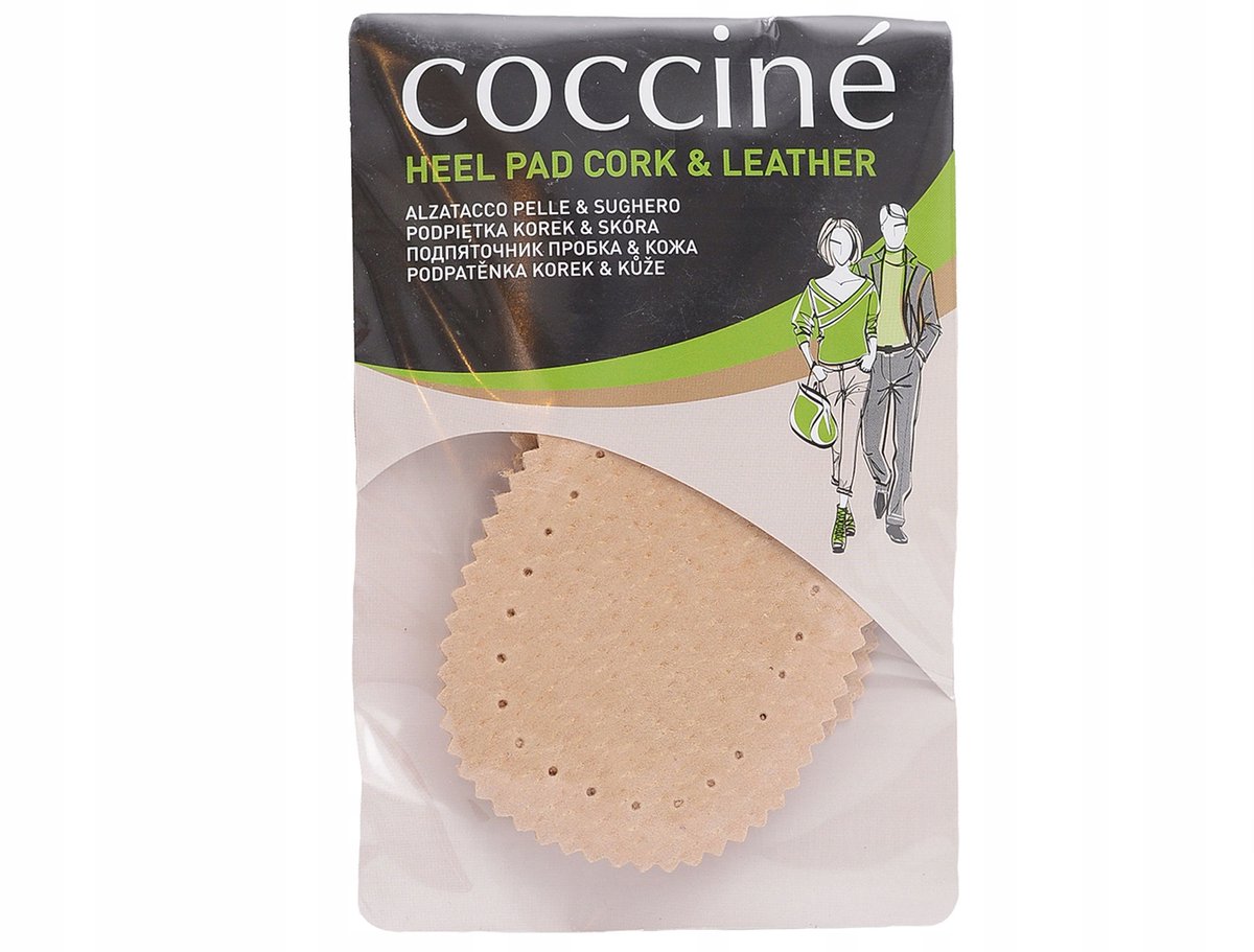 Coccine Leren Hielkussentjes met Kurk - Beige - Maat S