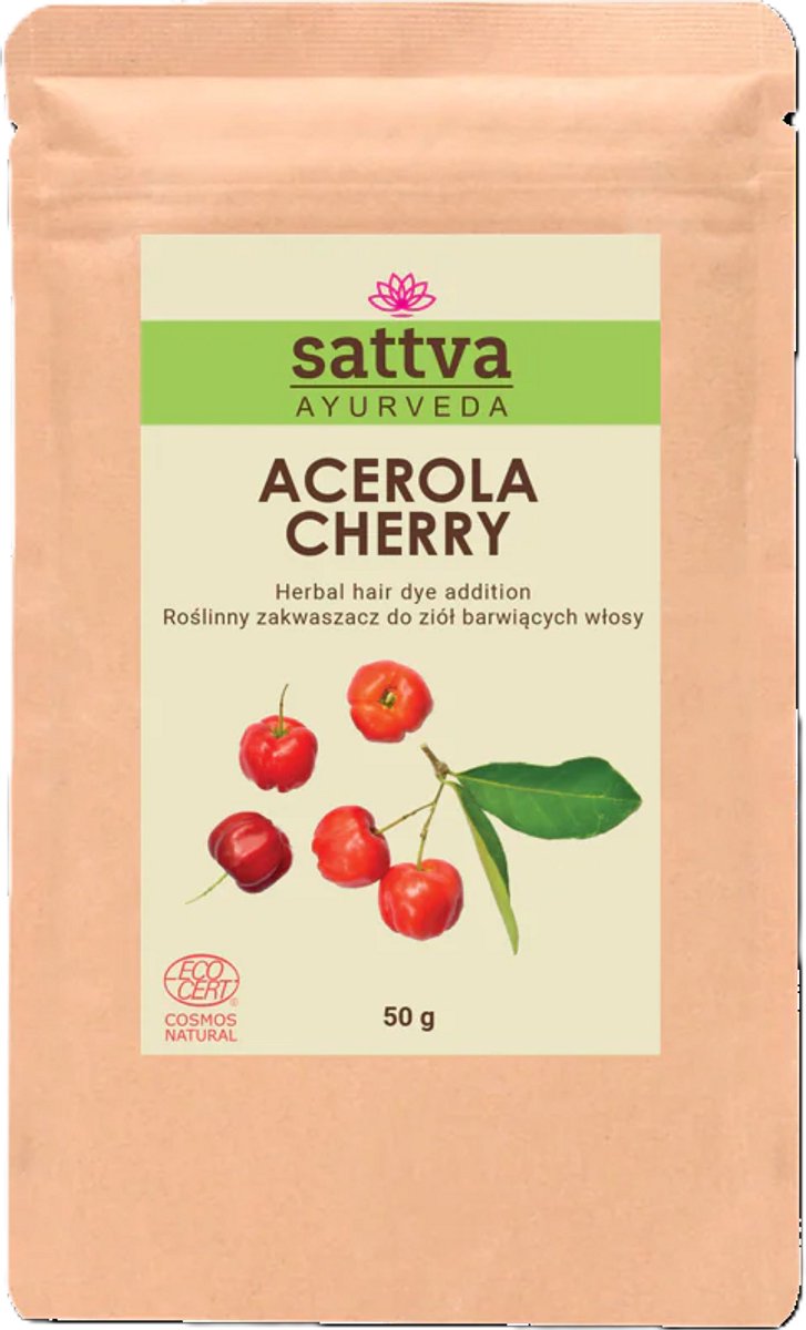 Acerola Cherry, kruidentoevoeging voor hennakleuring, ayurvedisch, 100% natuurlijk, vegan, 50 gram