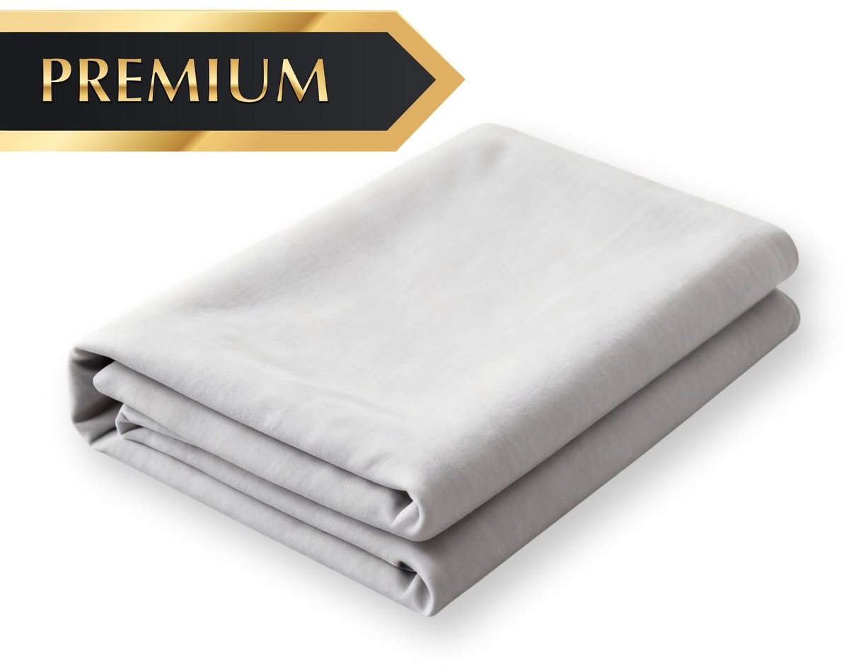 Droomtextiel Laken Flanel Premium Grijs - Tweepersoons 200x260 cm - Super Zacht - Dikke Kwaliteit