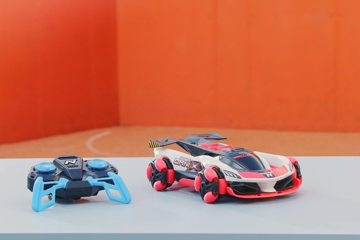 Nikko RC Auto Nano Omni X Galactic Rood Bestuurbare Auto - 14km/h - Spint 360 Graden & Coole Stunts - vanaf 6 Jaar- 20 cm — afbeelding 7