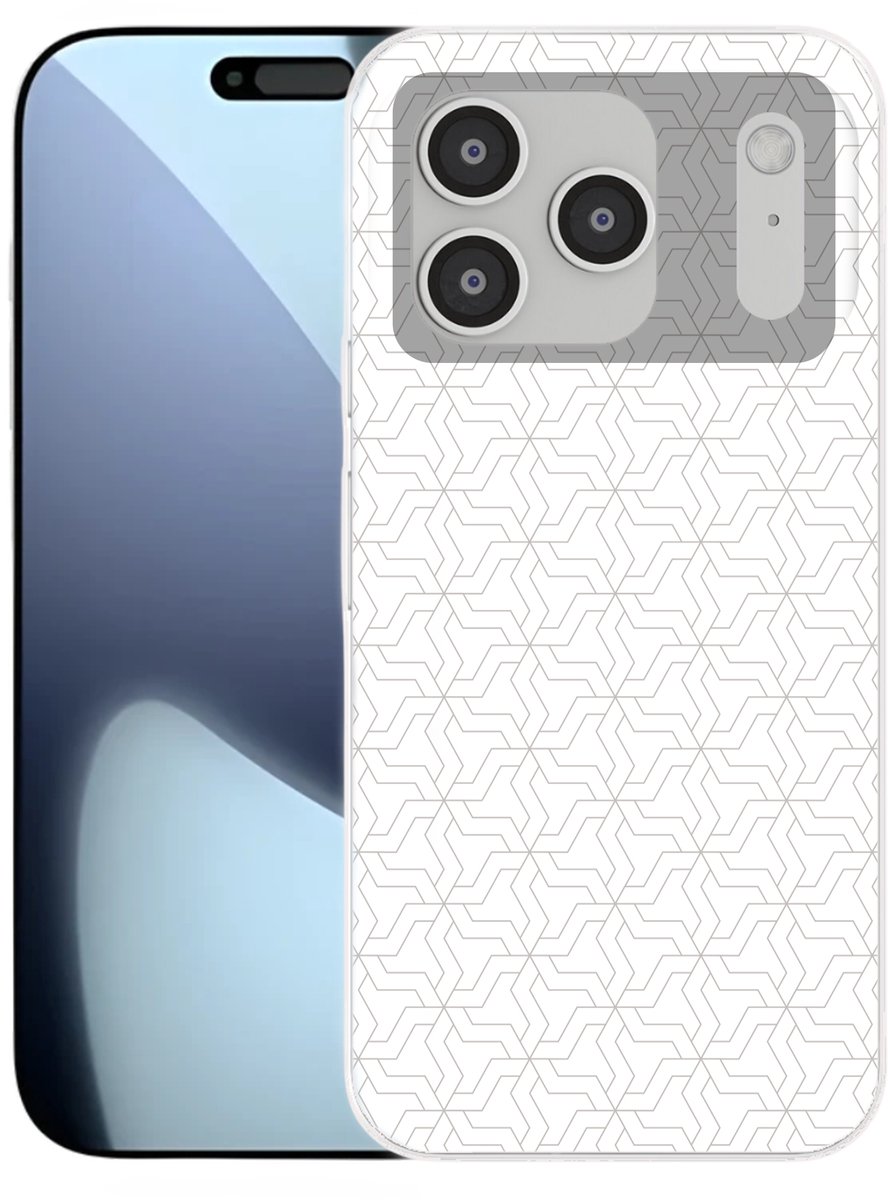 Telefoonhoesje Geschikt voor iPhone 17 Pro hoesje - Grafisch - Patroon - Modern - Siliconen Telefoonhoesje Telefoonhoesje