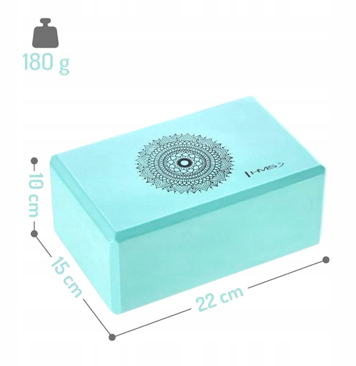 HMS KJ02 Yogablok Mint - Stabiliteit en Ondersteuning voor Yoga