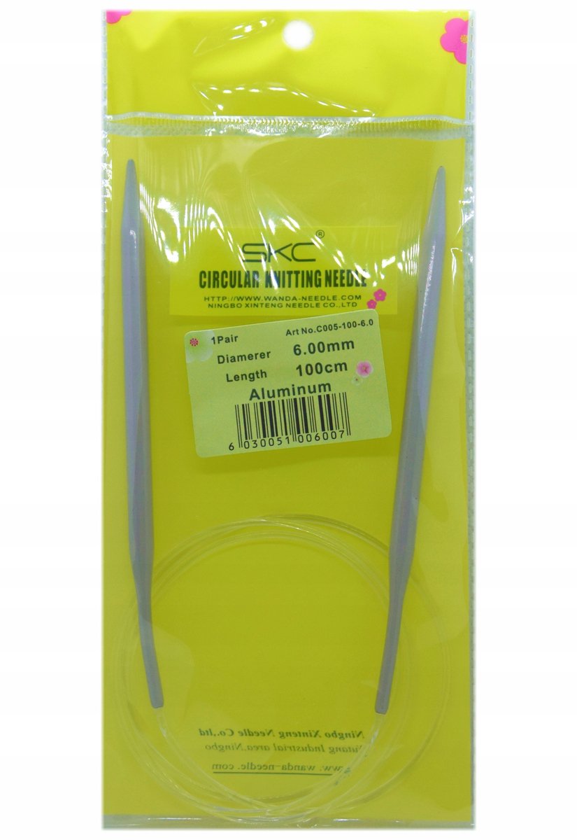SKC Teflon Breinaalden met Kabel 100cm 6mm