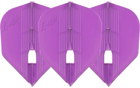 L-Style Champagne Flight Kami L3 Shape Purple - Dart Flights van L-Style — afbeelding 4