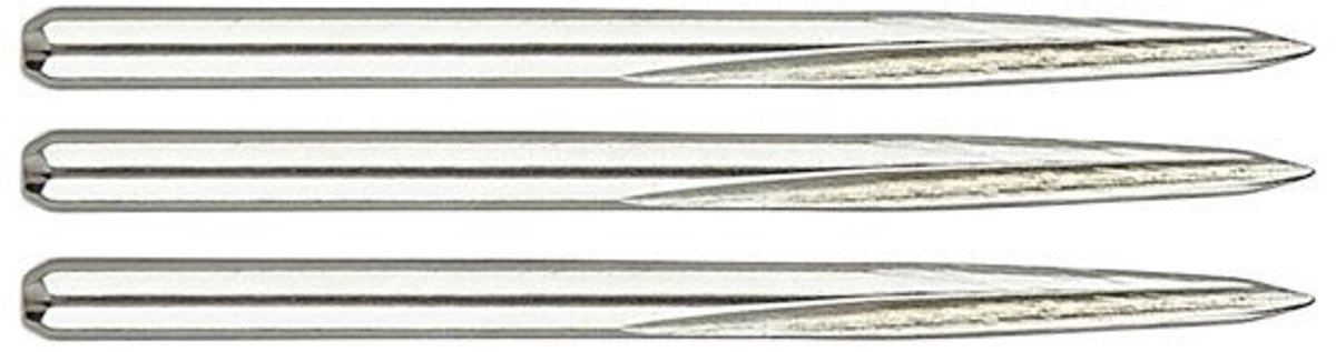Unicorn Steel Dart Points Volute Silver 42 mm