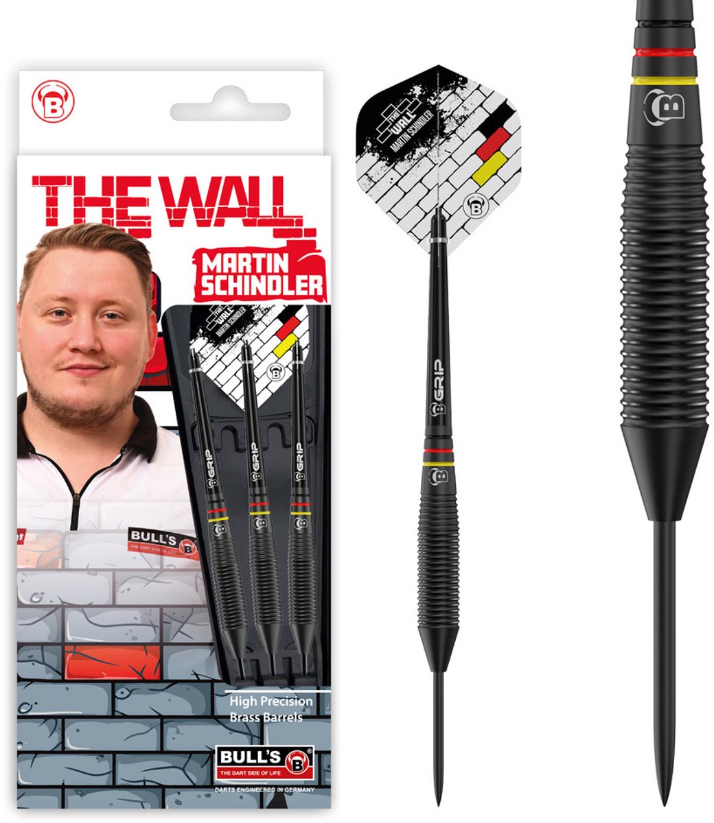 BULL'S Martin Schindler Black Brass - Dartpijlen