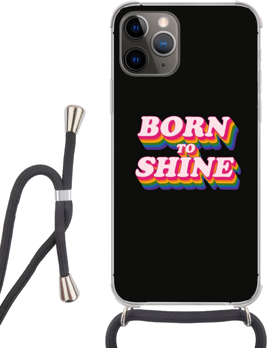 Quote - Regenboog - Roze - Zwart
