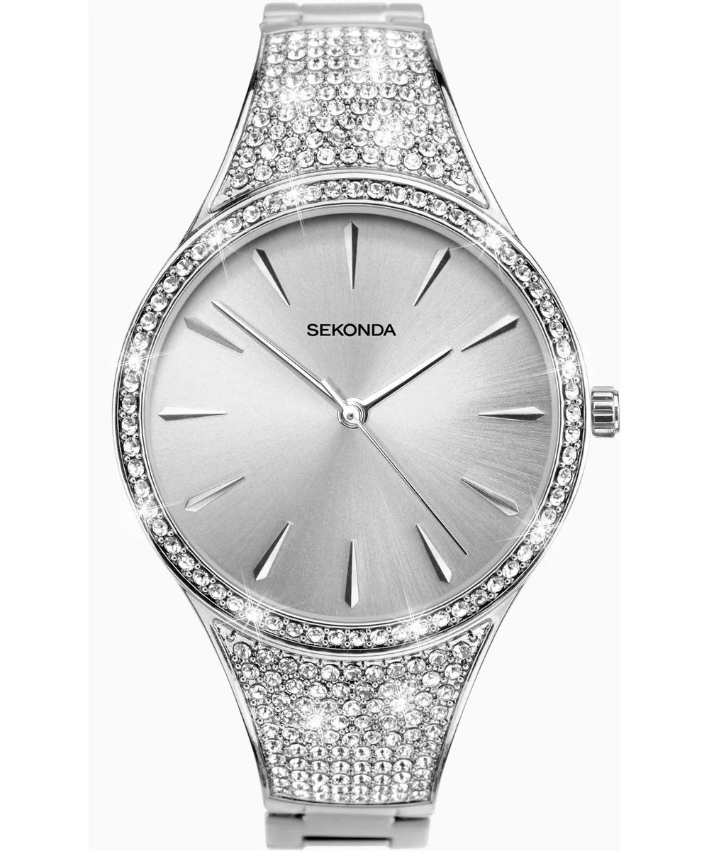 Sekonda Seksy Dameshorloge - Model 40418 - Zilverkleurig - Quartz - 25 mm