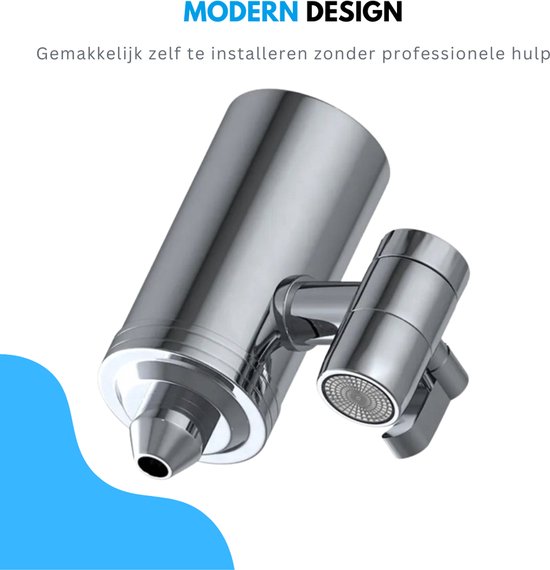 Filtre à eau pour robinet Truskore - Adoucisseur d'eau - Détartrant - Purificateur d'eau - Robinet - Filtre inclus