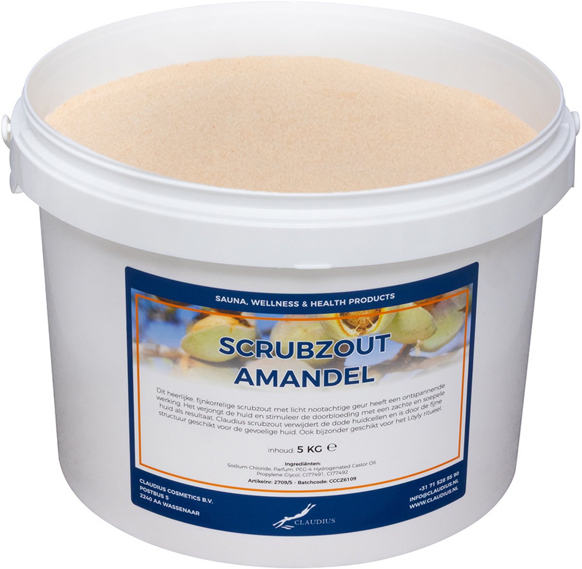 Scrubzout Amandel - 5 KG - Hydraterende Lichaamsscrub