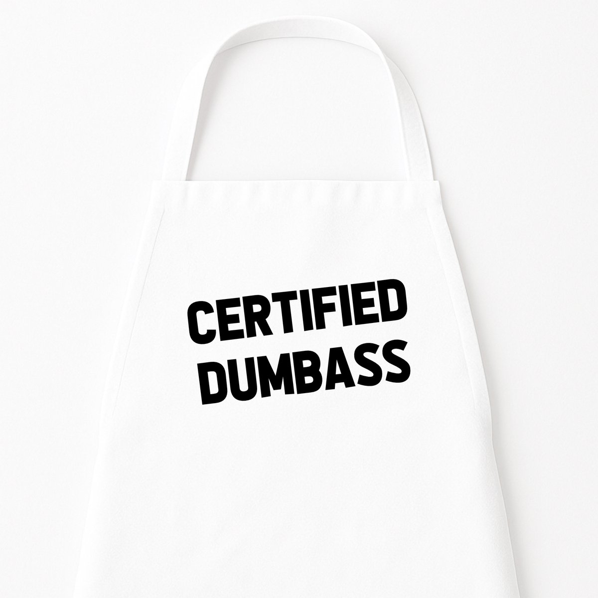 Keukenschort "Certified Dumbass" | Grappig Kerstcadeau & Sinterklaascadeau