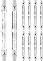 Modee R7s Halogeenlamp 118mm - 160W 1400lm 230V - Staaflamp - Warm Wit Licht - Dimbaar - 10 Halogeenlampen