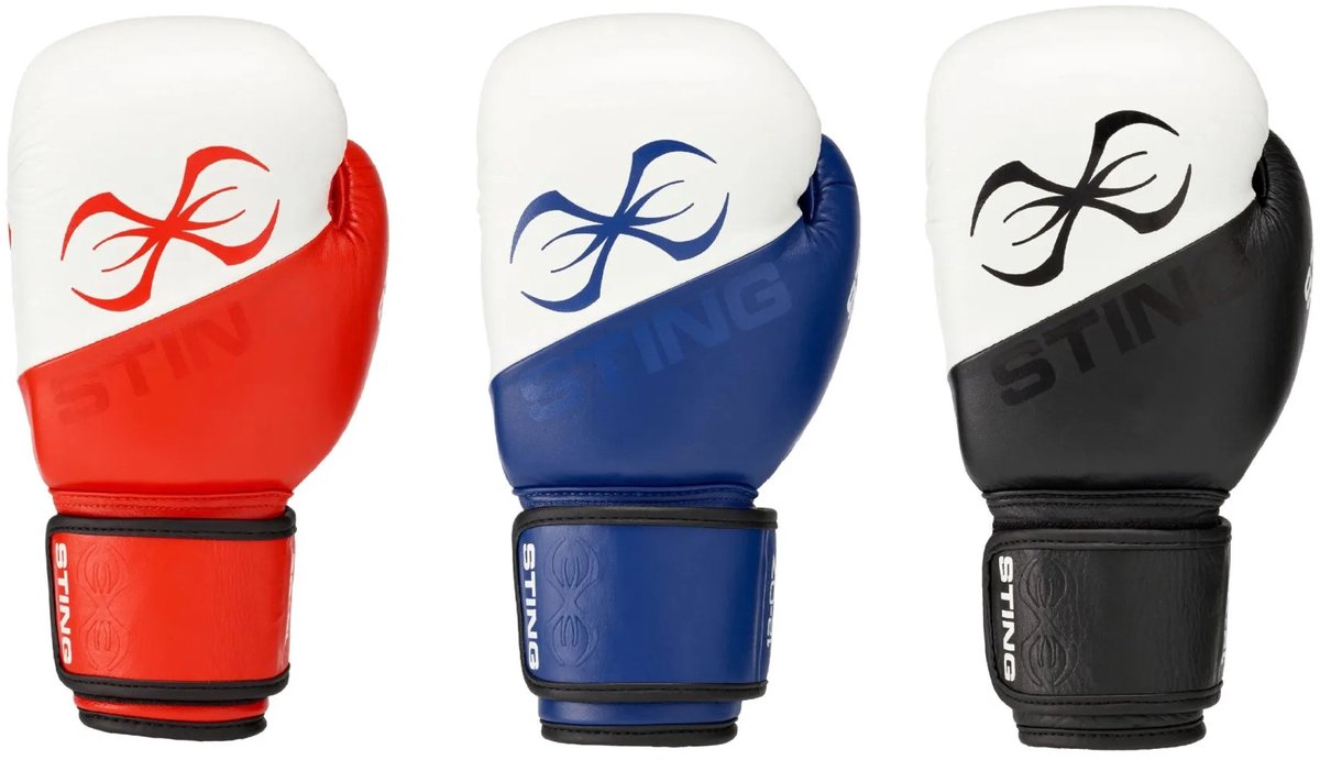 STING Bokshandschoen ORION PRO | klittenband | Rood (Maat: 12OZ)