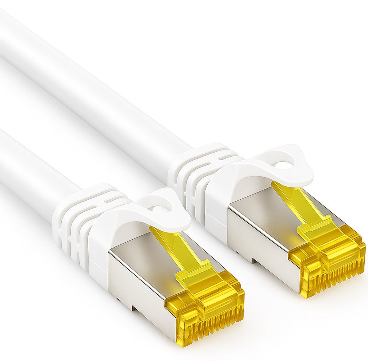 Cat 7 - S/FTP - Netwerkkabel - Patchkabel - Afgeschermd - 10 Gbps - 30 meter - Wit - Allteq