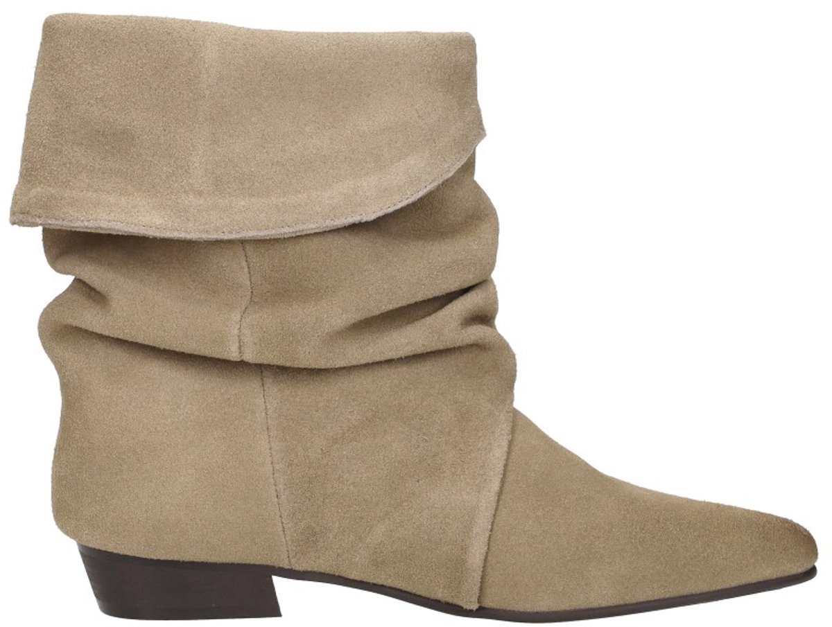 Shoecolate Enkellaarsjes Hak Enkellaarsjes Hak - Beige - Maat 36