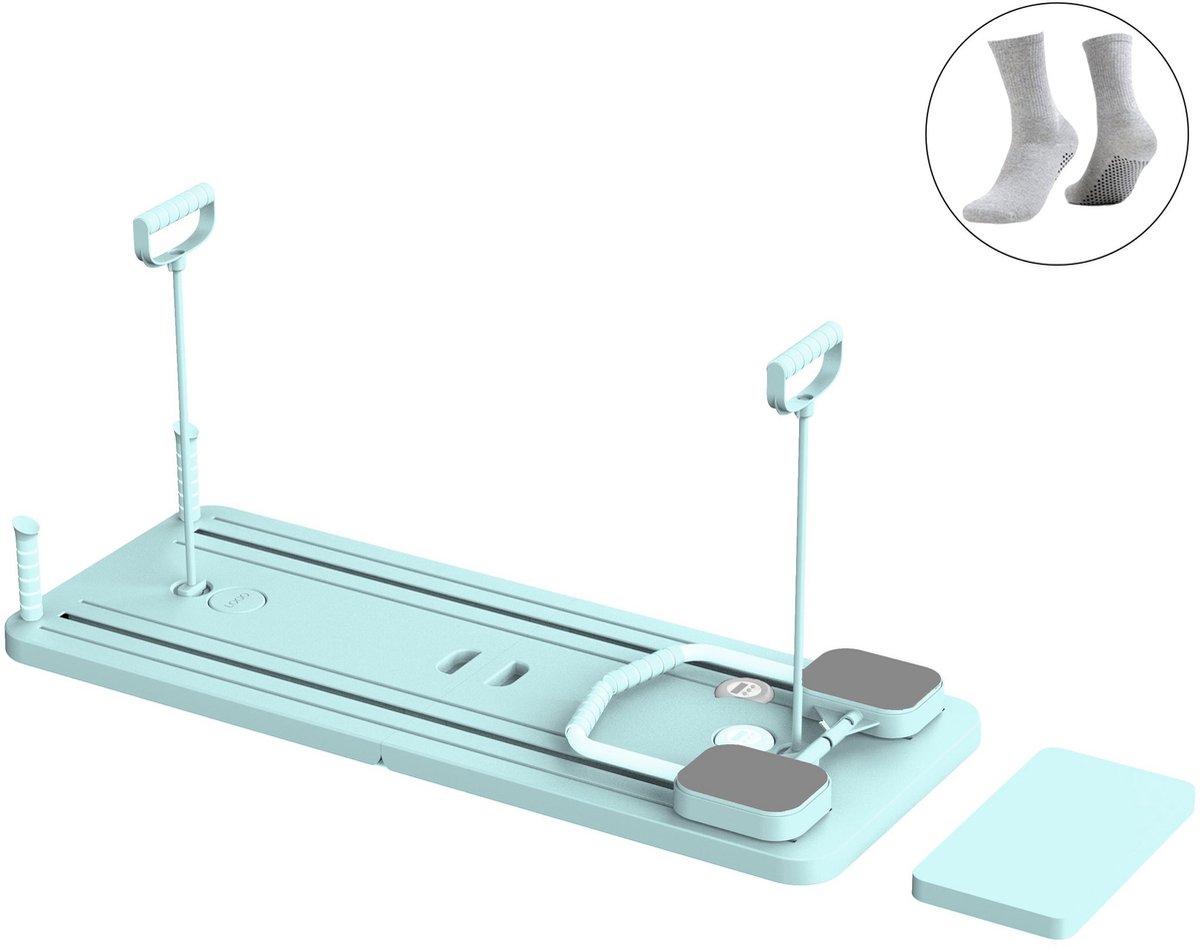 4-in-1 Pilates Trainer Groen met Corrector en Ab Roller - afbeelding 2