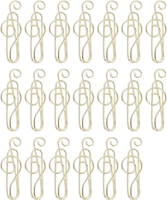 20 Stuks Music Note Paper Clips - Musical Paper Clips - Creativiteit ...
