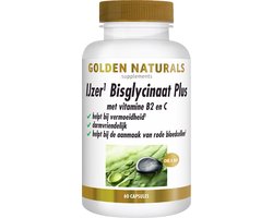 Golden Naturals IJzer Bisglycinaat Plus (60 veganistische capsules)