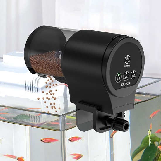 Sander Shop Futterautomat voor aquarium Automatische visvoerdispenser: 100ML Grote capaciteit visvoer feeder Vochtbestendig visvoerautomaat voor aquarium vistank