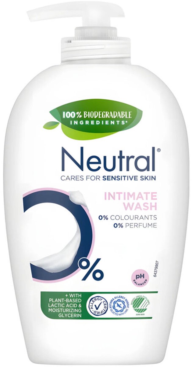 Neutral Intimate Wash Sensitive Skin - 6 x 250 ml - Voordeelverpakking