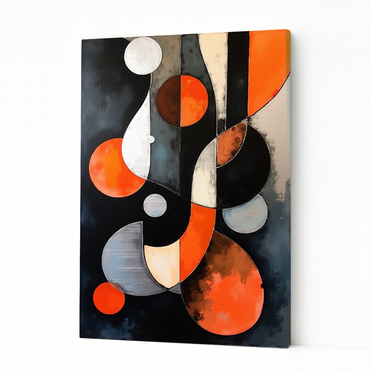 Abstracte cirkels – kunstobject – wandkunst – Canvas schilderij – 100x150 cm