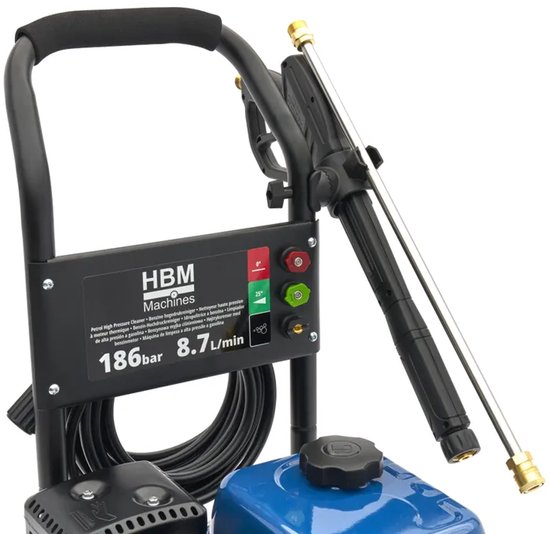 HBM Benzine Hogedrukreiniger 186 bar 8,7L/min 196cc van Merkloos	 — afbeelding 5