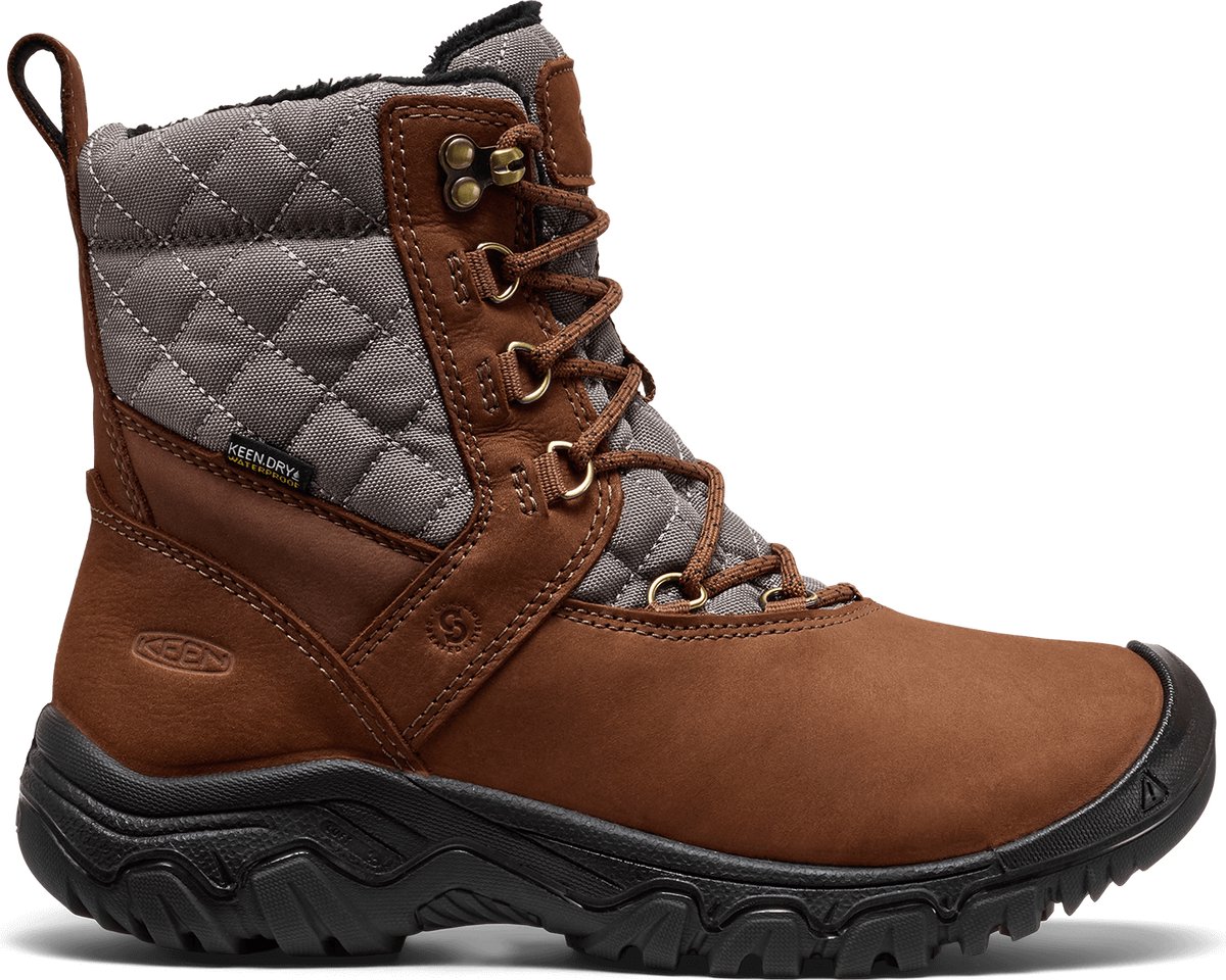 Keen Greta II Dames Boots Leer Bison Bruin