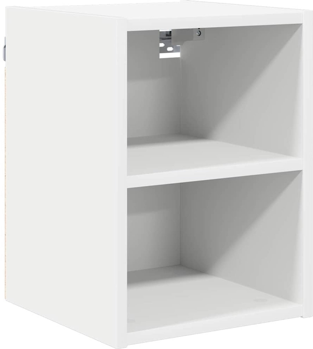 vidaXL Hangkast - Wit - 30 - x - 29,5 - x - 40 - cm - Bewerkt - hout