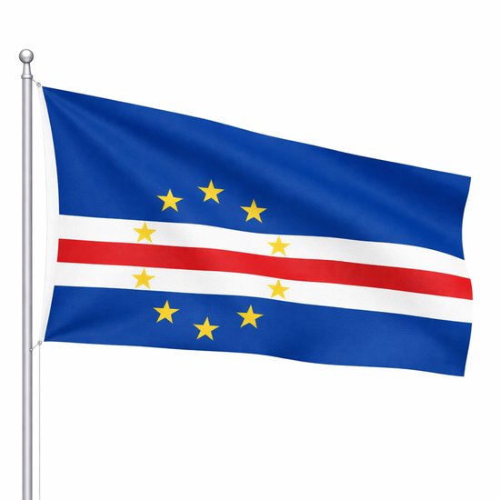 Het Vlaggenschip - Vlag Kaapverdië - 90 x 150 centimeter