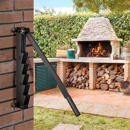 Aufun Wandgemonteerde Houtkloofmachine – 36 cm Blad Robuust Met Opbergtas — afbeelding 3