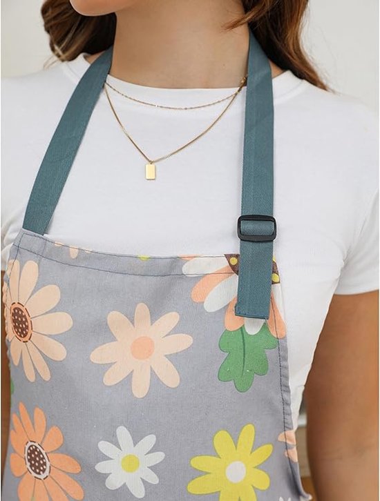 TOPTIE Koksmuts Met Korte Rand – Verstelbaar, Ademend – Polyester/katoen – Voor Dames Met Lang Haar – Geschikt Voor Keuken, Horeca En Foodservice
