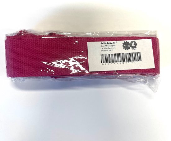 Actie4you® - Yoga Mat - Draagriem - Voor Extra Dikke Mat - Draagband - Hengsel voor Yoga mat - Roze van Merkloos — afbeelding 4