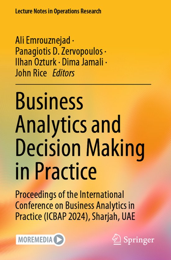 Lecture Notes in Operations Research- Business Analytics and ... - cover