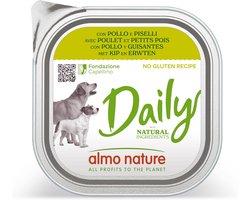 Glutenvrij natvoer voor honden met kip en erwten - 9x300g