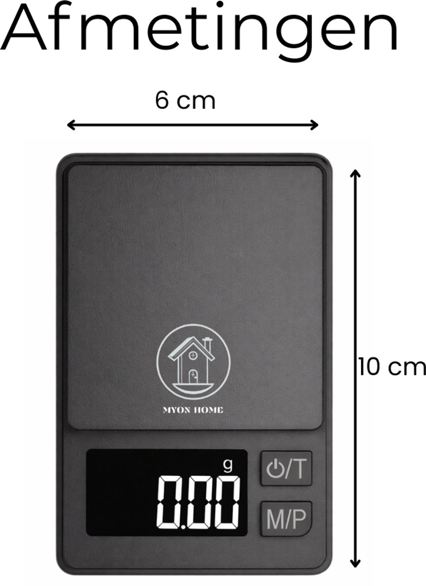 Mini Precisieweegschaal 0,01g – 1kg | Compact Zakformaat met Tare-Functie, Multi Units & Zwart Display | Helder Afleesbaar | Ideaal voor Barista Koffie, Kruiden, Sieraden, Edibles & Supplement Dosering — cadeau in Kookcadeaus - foto 2