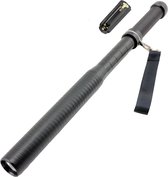 JustValue Militaire LED Tactische Zaklamp - 44 CM - Aluminium - 150 Lumen - IPX6 - Noodpakket - Zwart